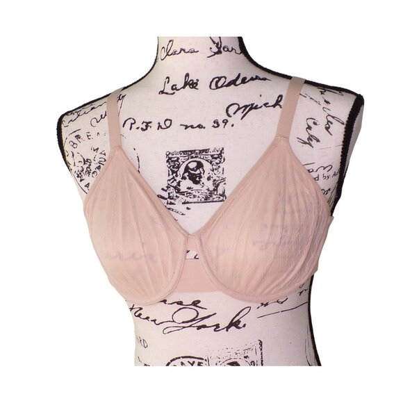 🆕CHANTELLE Smooth Lines Back Smoothing Seamless Minimizer Bra 34C Beige #11N1 - Picture 6 of 9
